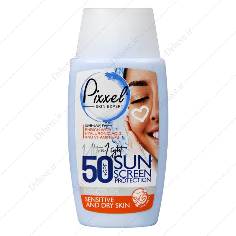 قیمت و خرید کرم ضد آفتاب SPF50 بی رنگ پوست‌‌ خشک و حساس پیکسل 50 میلی لیتر - دکتر لوکس